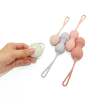 4-in-1 Lebensmittelechte Silikon IPX7 Wasserdichte Liebeskugeln Fernbedienung 10 Frequenzen für Vaginalstraffungsübungen Ben Wa Ball