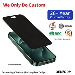 Offre Spéciale – Protection d'écran de confidentialité 2.5D ultra-fine en verre trempé 9H anti-espion personnalisée, couverture intégrale, pour 18 unités (approvisionnement en gros) - Product Image 1