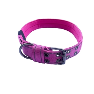 Kalung Anjing Reflektif Taktis, Bahan Nylon Tebal Berlapis Empuk, Dapat Disesuaikan, dengan Gesper Pin Ganda untuk Anjing Besar - Product Image 6