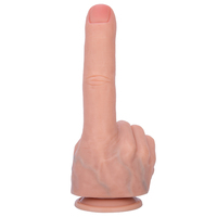 Girlspower Dildo pour doigt en silicone liquide souple, écologique, 100% étanche, en forme d'animal-dragon, 225 mm, jouet sexuel pour adultes pour hommes, couleur chair