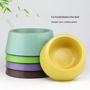 Tigela Premium para Pets em Fibra de Bambu com Base Antiderrapante, Design Durável e Aparência Redonda Elegante - Product Image 3