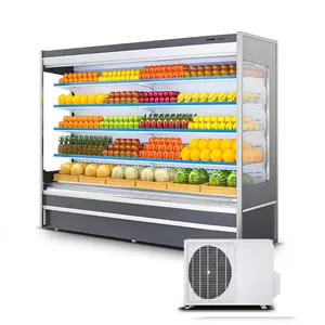 MUXUE Vegetables Cold Storage Open Chiller Vegetable Refrigerator Equipment Fruit Display Cooler
