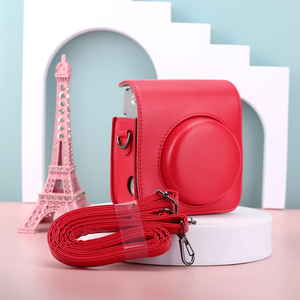 เคสป้องกันเข้ากันได้กับกล้อง <span class=keywords><strong>Instax</strong></span> <span class=keywords><strong>Mini</strong></span> <span class=keywords><strong>90</strong></span>สีทึบพร้อมกระเป๋าใส่ภาพถ่ายและสายคล้องไหล่แบบปรับได้ - Product Image 6