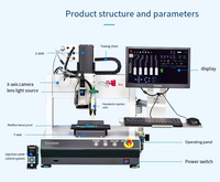 CCD Vision Automation 3 Axes Multi Nodule Doming Machine De Distribution De Colle Adhésif Pâte À Souder Distributeur De Colle Noyau De Moteur