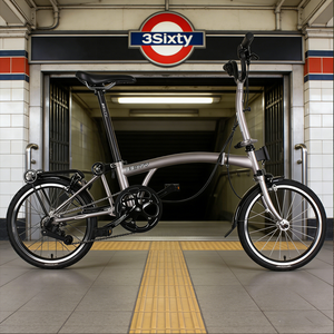 Bicicleta Plegable Ligera de <span class=keywords><strong>16</strong></span> Pulgadas y 6 Velocidades con Frenos, Cuadro de Acero y Llantas de Aleación de Aluminio, Portátil para Desplazamientos Diarios - Product Image 3