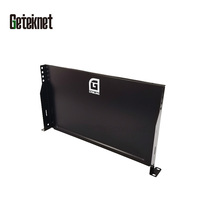 Geteknet OEM ODM 19 pouces Noir 1U Étagère métallique de montage en rack Accessoires pour armoire réseau avec étagère cantilever en stock