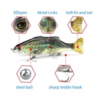 Lot d'appâts durs pour la pêche, pack de leurres en plastique pour attraper des poissons, plonge directement à l'usine, vente en gros, 10 pièces