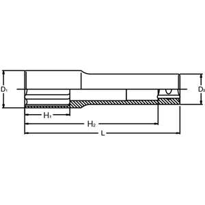 KOKEN - 4300M-L110-19 1/2 ''110mm de profundidad-EAN 4991644083473 ENCHUFES DE MANO 1/2" - Product Image 2