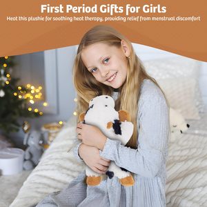 Bò Thú Nhồi Bông Đồ Chơi Lò Vi Sóng Nước Nóng Sang Trọng Hỗ Trợ Hoa Oải Hương Trọng Thú Nhồi Bông Cho Sự Lo Sợ - Product Image 5