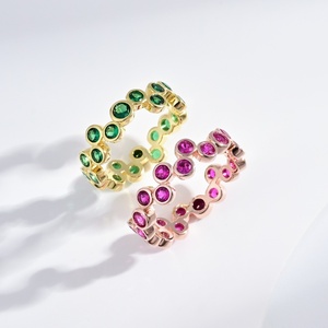 custom plata 925 sterling <b>Silver</b> rose red zircon <b>ring</b> <b>emerald</b> Baguette cut stone wedding engagement multi color women <b>rings</b> - Product Image 4