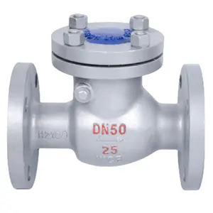 High Quality Factory Manufacture H44H-25C Cvc-25-n With Logic Flanged Swing Dn400 Wafer Dn 250 Pn 10 Dual Plate Check Valve