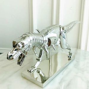 Topklasse Hars Handwerk Gegalvaniseerde Dieren Dinosaurus Sculptuur Voor Kunstgalerie Tonen <span class=keywords><strong>Sexy</strong></span> Robot Accent - Product Image 2
