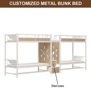 <span class=keywords><strong>Lit</strong></span> superposé en métal double couche de taille XL pour enfants, idéal pour les chambres d'étudiants, fabriqué en usine <span class=keywords><strong>au</strong></span> Guangdong - Product Image 2