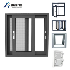Porte-fenêtre coulissante horizontale moderne anti-ouragan à simple <span class=keywords><strong>vitrage</strong></span>, avec persiennes magnétiques en acier inoxydable, certifiée Energy Star - Product Image 4