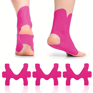 Trước khi cắt bông tăng thể thao màu đỏ các bản vá lỗi với logo tùy chỉnh in trên chúng cho thể thao hỗ trợ cơ bắp, đầu gối và mắt cá chân bảo vệ - Product Image 3