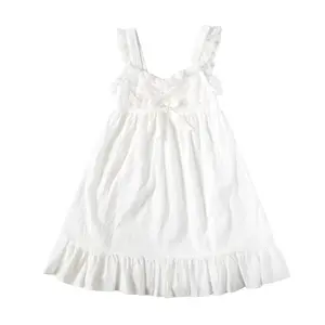 China Online Shopping High Quality Design Boutique White Young Girl Dress For Wholesale children Clothing Usa