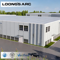 Nave Industrial Prefabricada de Acero, Estructura Metálica de Gran Envergadura para Almacenamiento, Logística y Fábrica