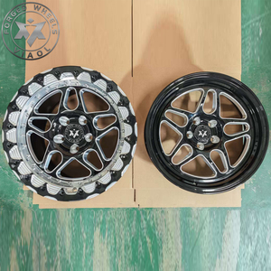 Jantes forgées Viaol Drag Racing Pack 117x4.5/18x5 Skinny avant + 15x10/11/12 Beadlock arrière compatibles avec Ford Mustang Challenger/Charger - Product Image 2