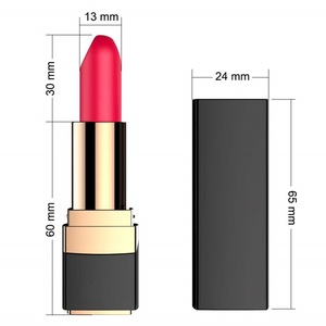 Vibrateur portable en silicone ABS en forme de rouge à lèvres, étanche, rechargeable par USB, mini masseur personnel pour femmes, jouet pour adultes - Product Image 4