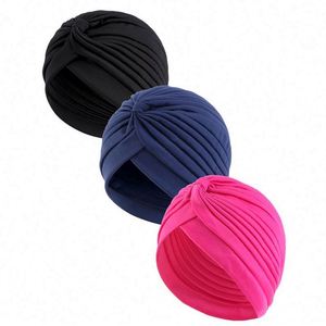 Lot de 3 turbans et bonnets multifonctionnels en polyester pour femmes musulmanes, couleur unie, accessoires de mode d'extérieur, vente en gros, prêts à expédier - Product Image 6