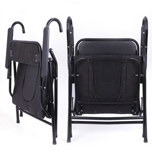 Chaise de toilette pliante pour personnes âgées et handicapées, taille standard, noire, style moderne, équipement de sécurité pour salle de bain - Product Image 3