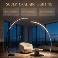 Lampadaire d'angle LED à intensité variable avec télécommande pour projets hôteliers