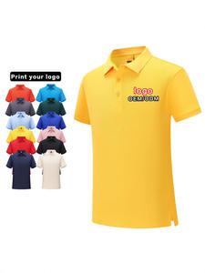 Algodón y Poliéster para Camiseta de Manga Corta, Ropa de Trabajo de Verano para Grupos Empresariales, Impresión de Logotipo, Patrón Liso, Antibolitas, Lisa - Product Image 4