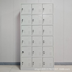 <b>Storage</b> <b>Lockers</b> 18 Doors Metal <b>Locker</b> 6 Layers Standing Type Disassembly <b>Storage</b> Rectangle KL-35 - Product Image 1