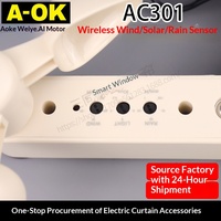 Store intelligent électrique de plafond AOK AC301, alimenté par courant alternatif, sans fil, avec capteur vent-soleil-pluie, pour stores et volets roulants, Guangdong