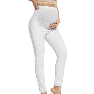 Jeans de maternité taille haute extensible pour femmes enceintes, pantalon amincissant pour l'automne et l'hiver pour les futures mamans - Product Image 5