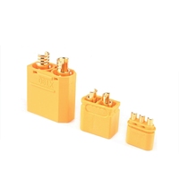 Amass XT30U XT60 XT60H XT90H Dust Cover High Current Connector Yellow Black Gold Plated Plug Model Aircraft Plug Wholesale Price