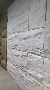 Ce chứng nhận chống ô nhiễm có thể tái chế PU Tấm tường trong nhà trang trí 3D nấm Đá Nhân Tạo Polyurethane cho các tòa nhà - Product Image 3