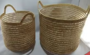 Cesta Ovalada Rústica de Ratán Natural Modelo LDRCRC-005 para Almacenamiento, Compras, Supermercado y Organización del Hogar, Duradera y Ecológica - Product Image 3