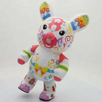 Costumes gonflables géants de 2,2 m en forme de lapin et d'ours de dessin animé pour événements et publicité – En promotion