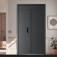 Porte d'entrée de villa de luxe en alliage de zinc, style européen, antivol, porte d'entrée principale extérieure