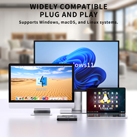 2025 Model 7-in-1 External Optical Drive With HUB and USB Flash Disk Player SD/TF Card Reader DVD CD burner for Laptop