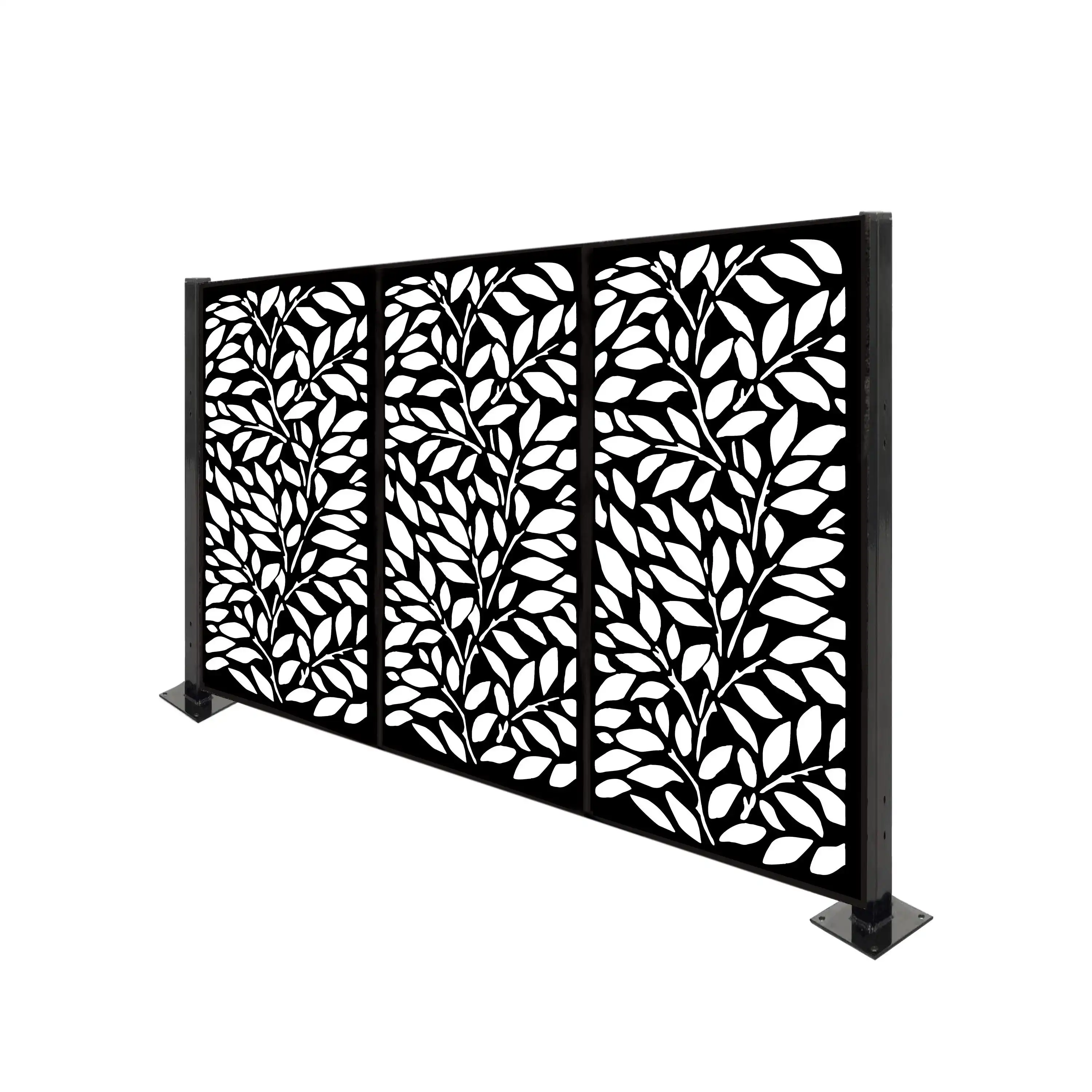 Dekoratif bahçe yeni gizlilik ucuz bahçe çelik sonrası metal lazer kesim alüminyum duvar panelleri eskrim kafes tasarımları