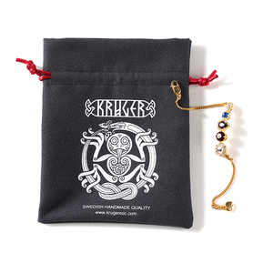 Tùy Chỉnh Chất Lượng Cao Da Lộn Đồ Trang Sức Pouch Màu Đen Nhỏ Nhung Dây Kéo Bao Bì Túi Vòng Đeo Tay Đồ Trang Sức Túi - Product Image 5