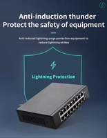 Protection contre les surtensions réseau POE 8 voies durable 100M/Gigabit, protection 150V, protection anti-drone pour la sécurité intérieure/extérieure