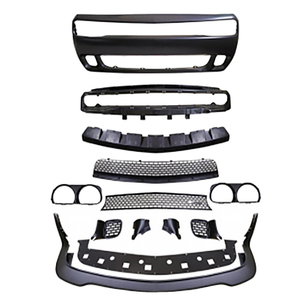 กันชนหน้าสไตล์ Hellcat พร้อมลิ้นกันชนหน้า วัสดุ PP ABS สำหรับ Dodge Challenger ปี <span class=keywords><strong>2008</strong></span>-2014 ติดตั้งง่ายแบบยึดติดกับตัวถัง ชุดแต่งภายนอก - Product Image 1