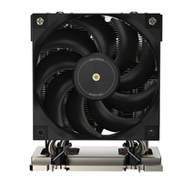 COOLSERVER LGA7529 4UM98 PRO Dissipateur thermique pour processeur de serveur, 6 caloducs, base en cuivre, deux roulements à billes, ventilateur PWM, boîtier d'ordinateur, TDP