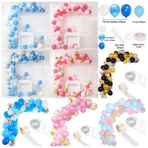 Kit d'<span class=keywords><strong>arche</strong></span> de ballons pour anniversaire fille, 143 pièces, guirlande de ballons blancs et or rose, ballons pastel, décoration de ballons pour baby shower, baptême - Product Image 2