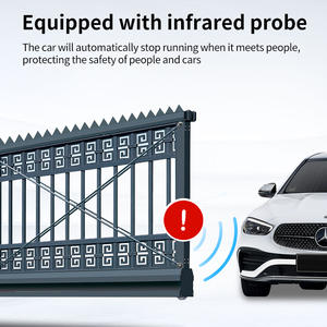 Porte coulissante segmentée électrique automatique <span class=keywords><strong>haut</strong></span> <span class=keywords><strong>de</strong></span> <span class=keywords><strong>gamme</strong></span> d'usine pour un usage industriel Villa Garden School porte coulissante en alliage d'aluminium - Product Image 4