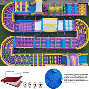 Parcours d'obstacles gonflable en PVC écologique à double couture certifié CE pour jeux sur terre à usage commercial <span class=keywords><strong>Château</strong></span> JUNAO W-5 - Product Image 5