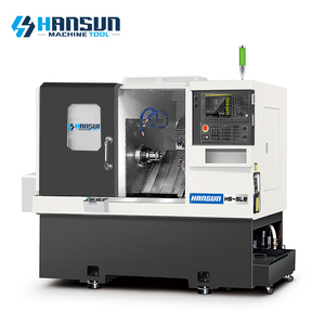 Torno CNC de bancada inclinada horizontal de alta precisión con un solo husillo y fresado automático de extremos de 5 pulgadas - Product Image 1