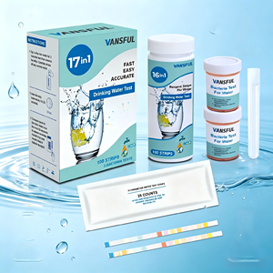 Bandes de test de la qualité de l'eau améliorées avec 17 paramètres |   Test de dureté, pH, chlore et 2 <span class=keywords><strong>tests</strong></span> de bactéries (E. coli) en 30 secondes - Product Image 3