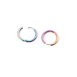 <span class=keywords><strong>Pendientes</strong></span> de moda de acero inoxidable antialérgico de joyería Ason, <span class=keywords><strong>pendientes</strong></span> de nuevo modelo, hermosos <span class=keywords><strong>pendientes</strong></span> de aro de colores para mujer - Product Image 6
