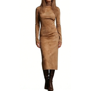 ชุดเดรสผู้หญิงคอเต่ามิดิลายมัดย้อม - เสื้อผ้าผู้หญิงแขนยาวเข้ารูป ชุดเดรสผู้หญิงแฟชั่น - Product Image 3