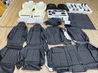 Kit d'éponges de siège Aero pour Audi A6 à RS6, revêtement en cuir confortable pour sièges avant et arrière avec design en fibre de carbone