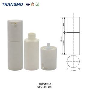 Flacon de soin de la peau rouge de luxe à étiquette privée avec bouchon pulvérisateur pour contenants de shampoing et de lotion - Product Image 2